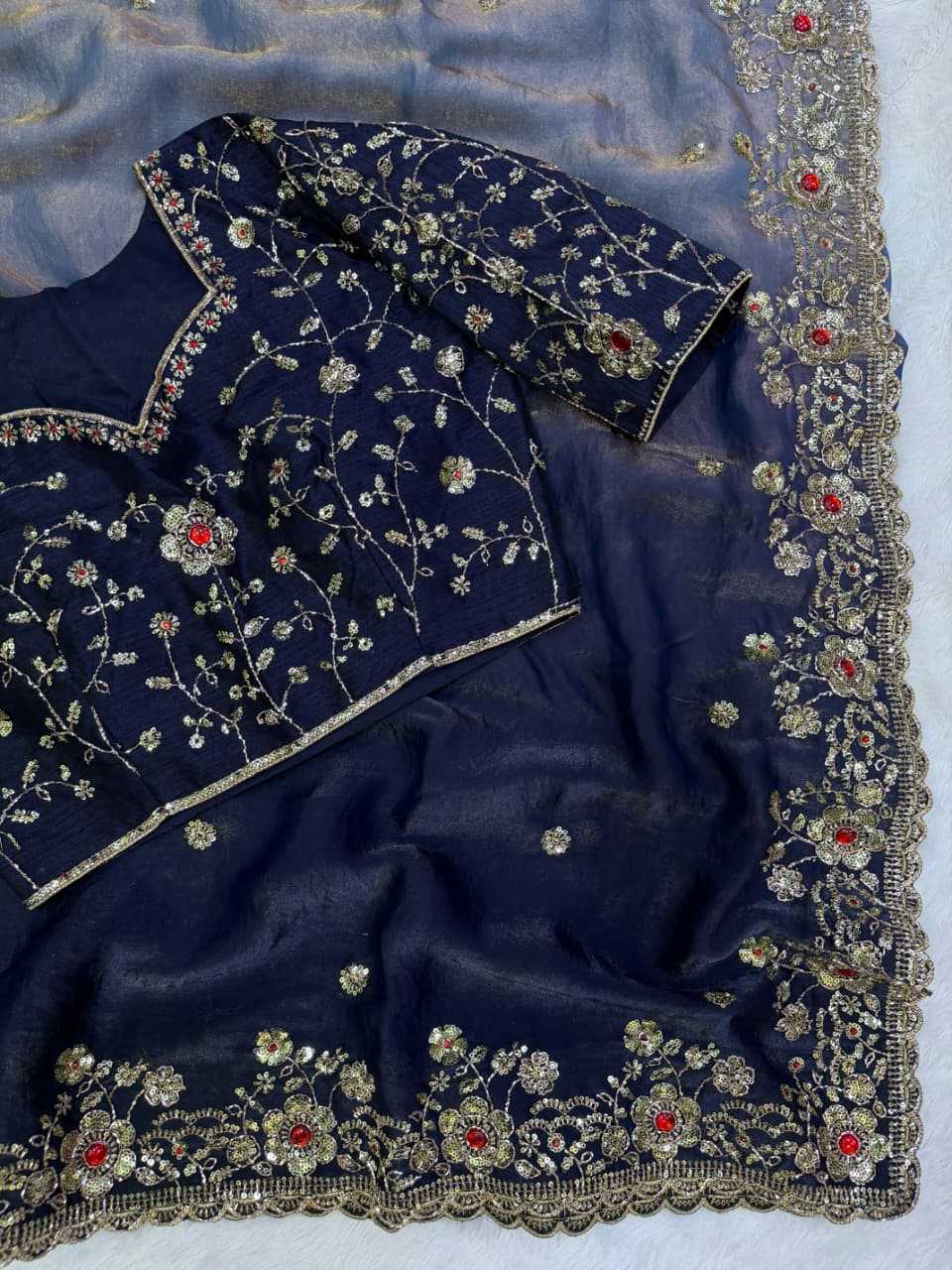 Satin Silk Designer Saree 101