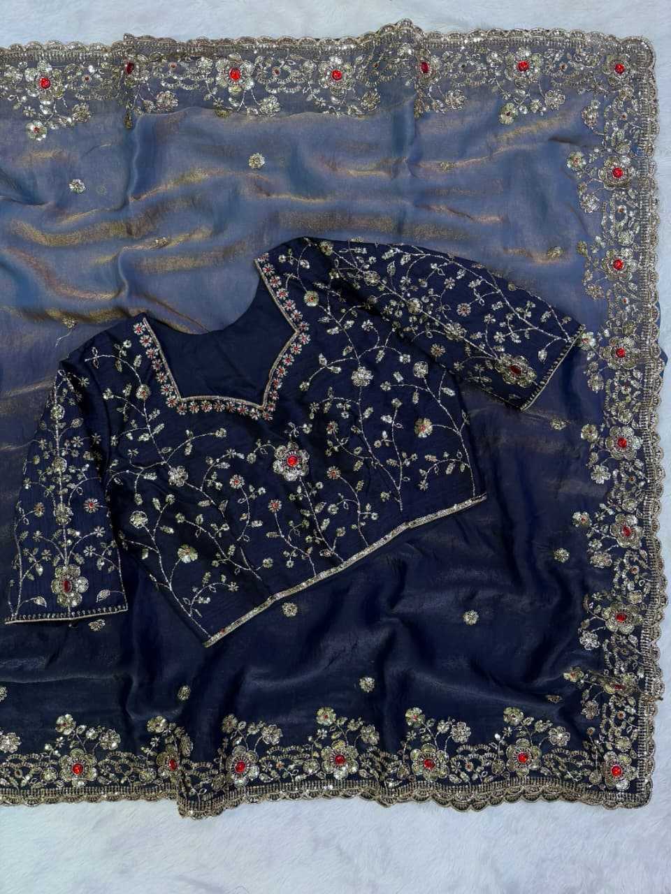 Satin Silk Designer Saree 101