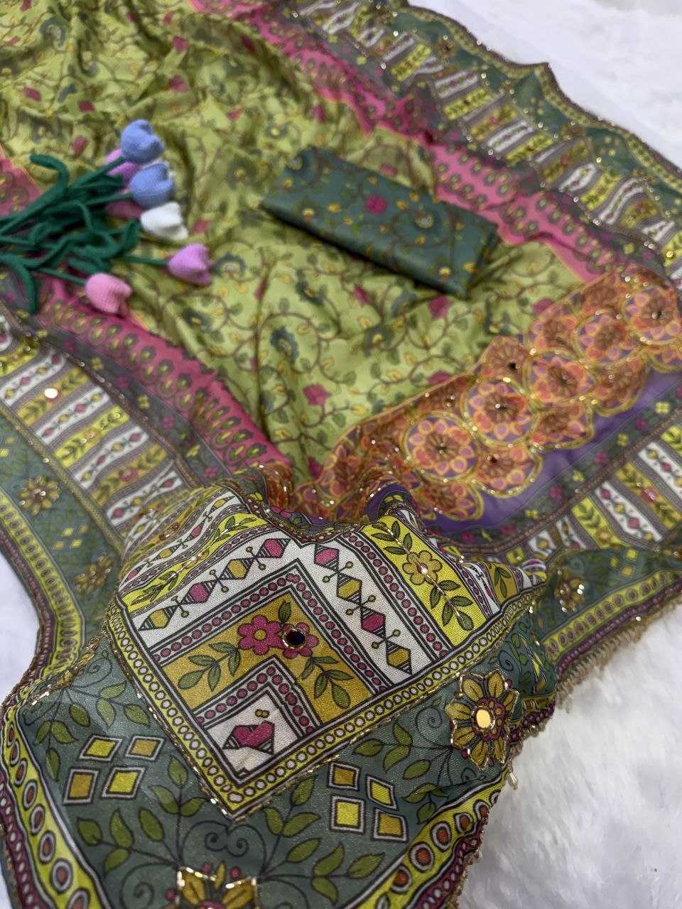 Soft Silk Printed Saree 104