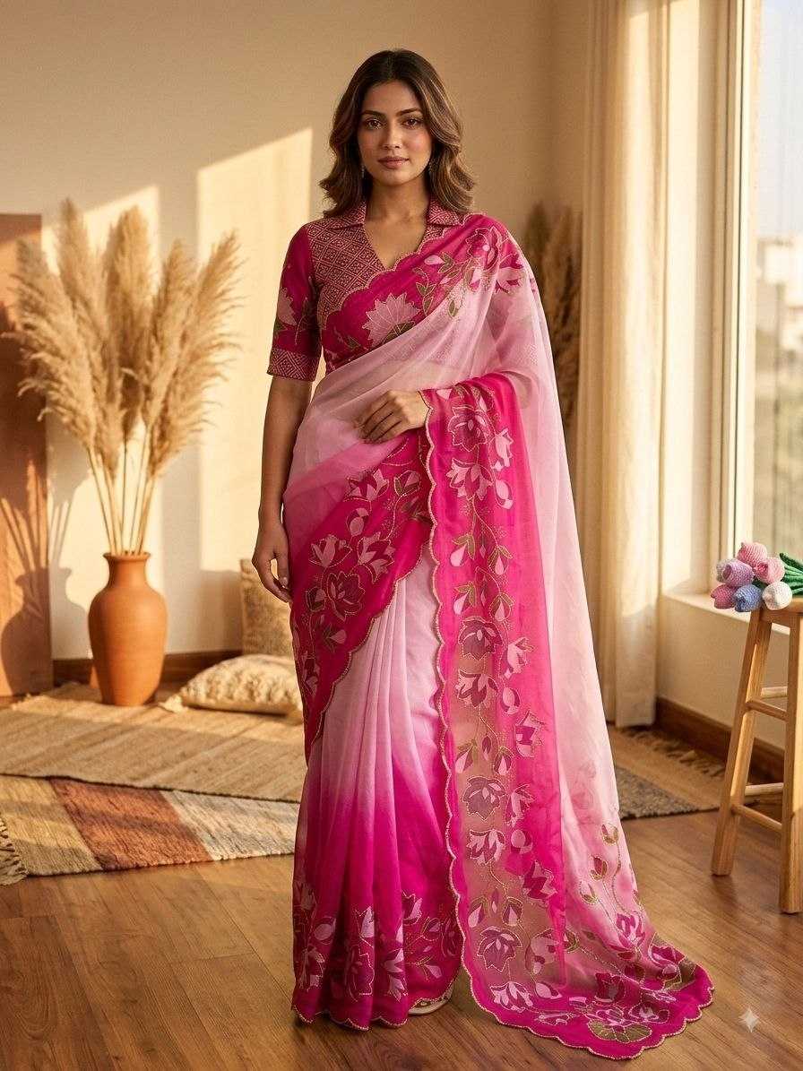Tabby Silk Soft Saree in Lavender