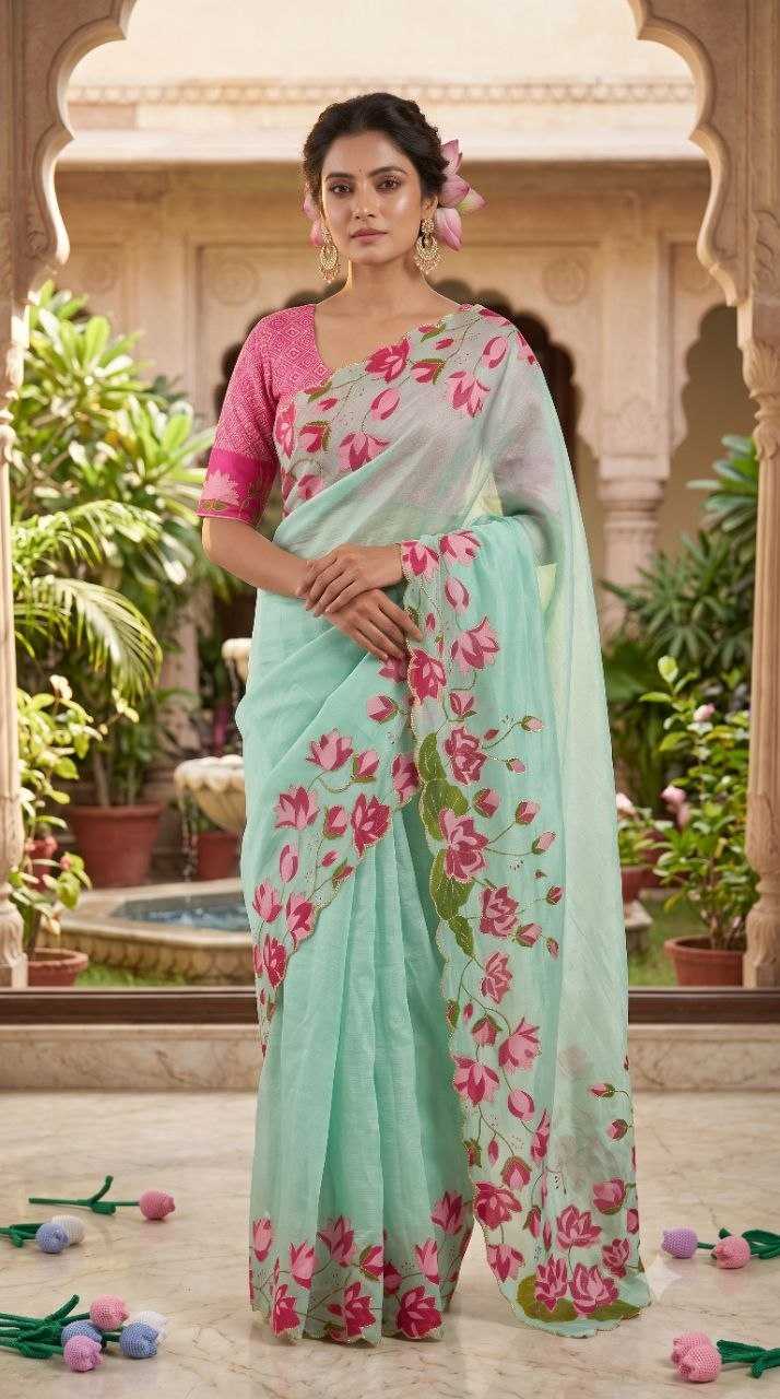 Tabby Silk Soft Saree in Red
