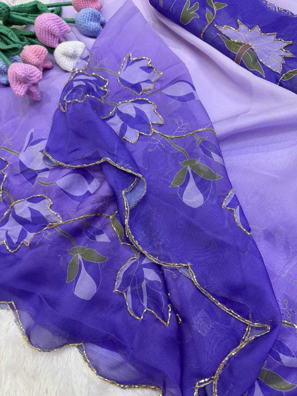 Tabby Silk Soft Saree in Lavender