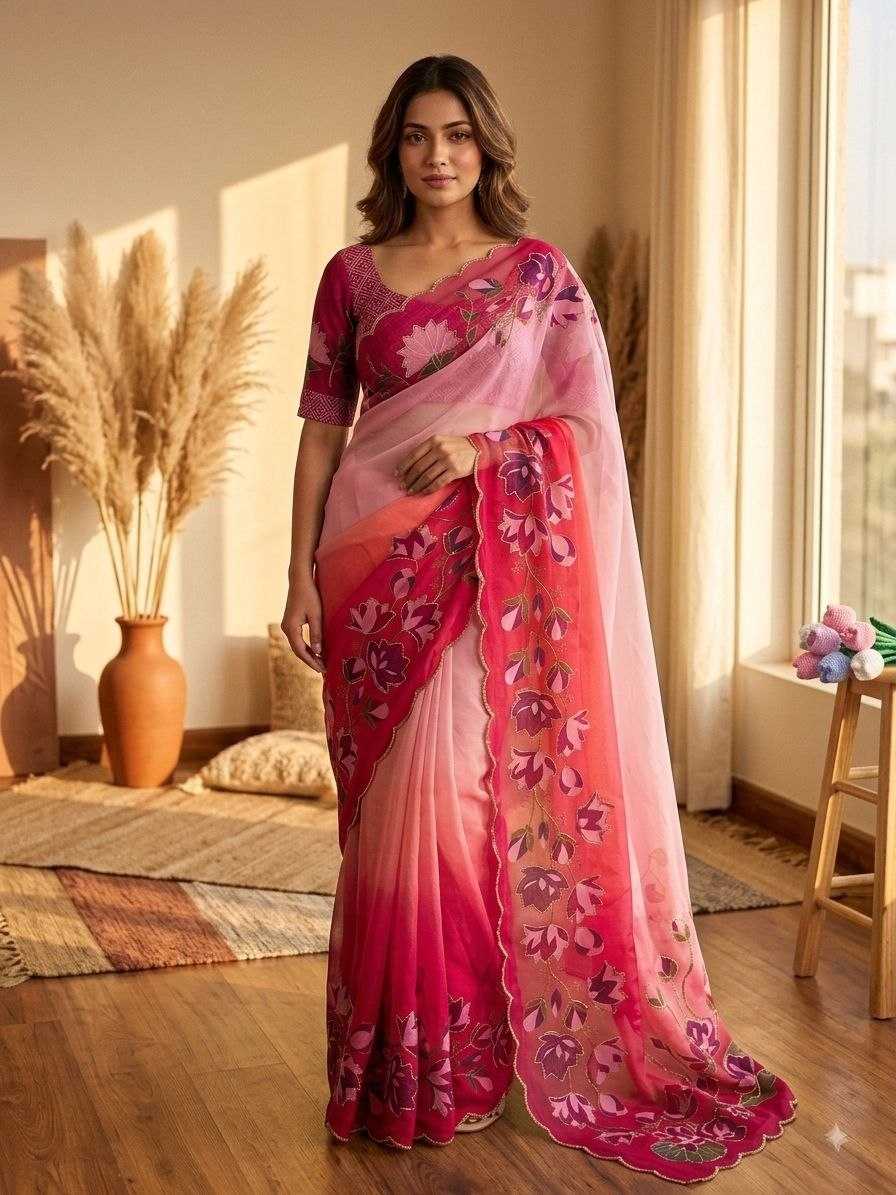 Tabby Silk Soft Saree in Lavender