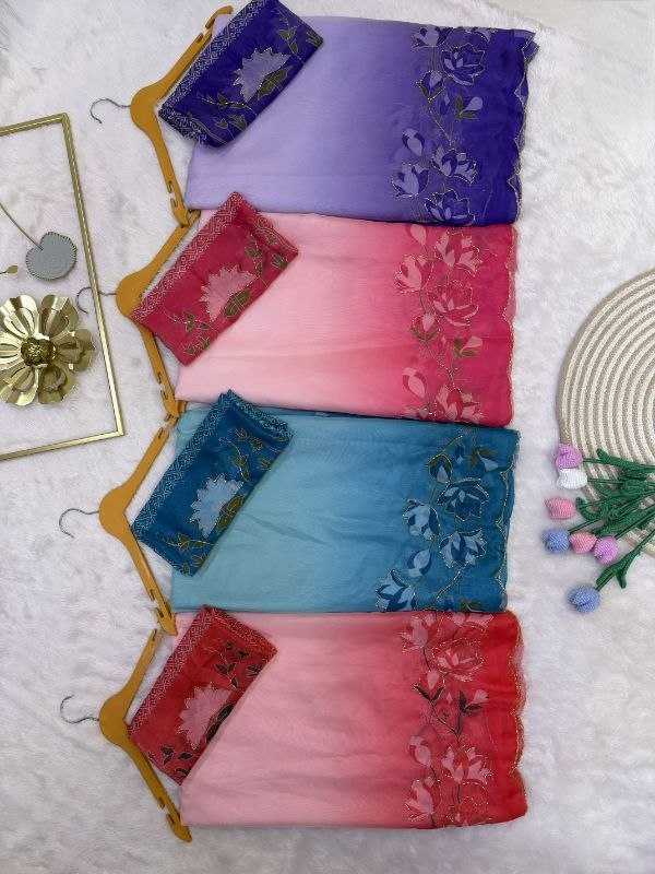 Tabby Silk Soft Saree in Lavender