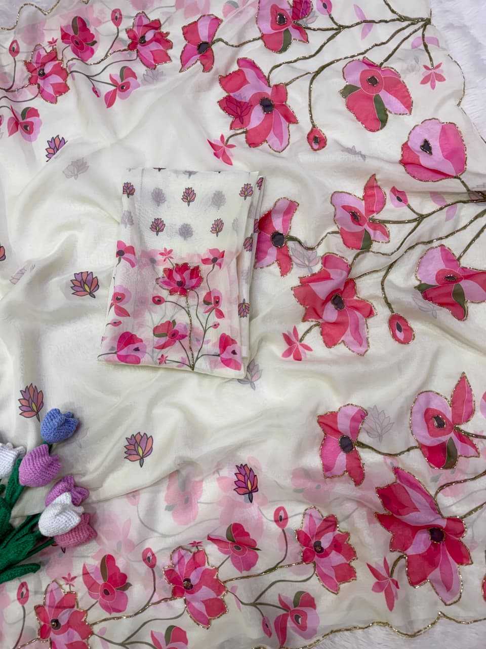 Tabby Silk Designer Saree 123