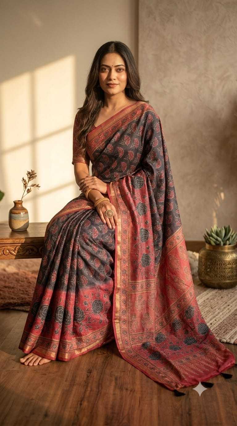Chinon Designer Saree 126