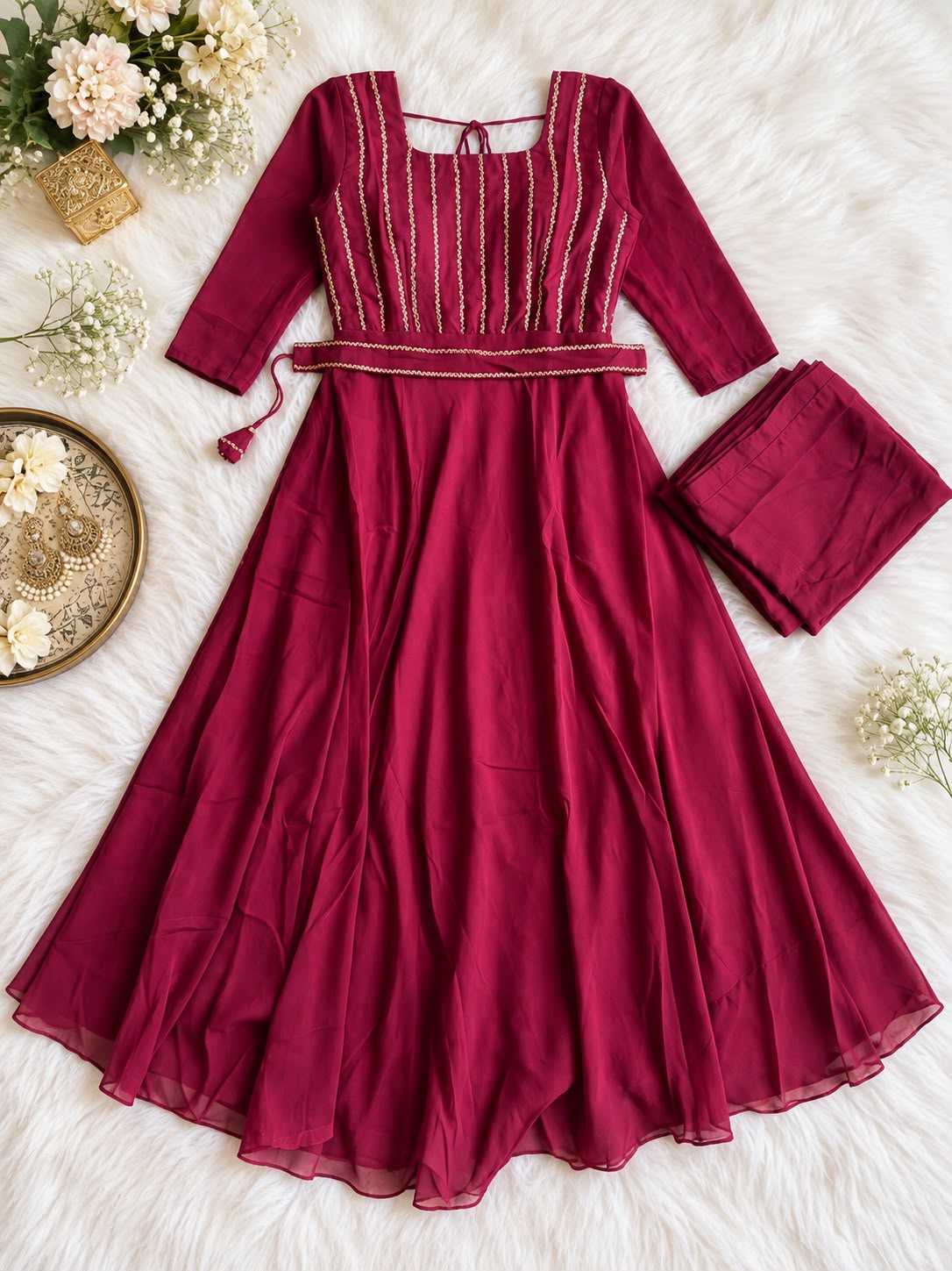 Georgette Anarkali Gown