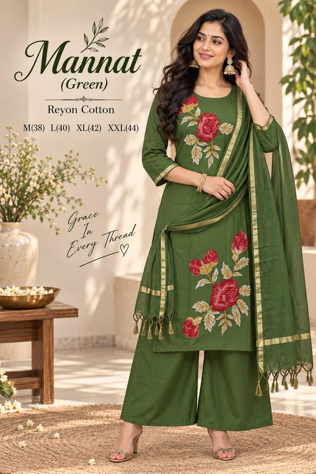 Reyon Cotton Suit