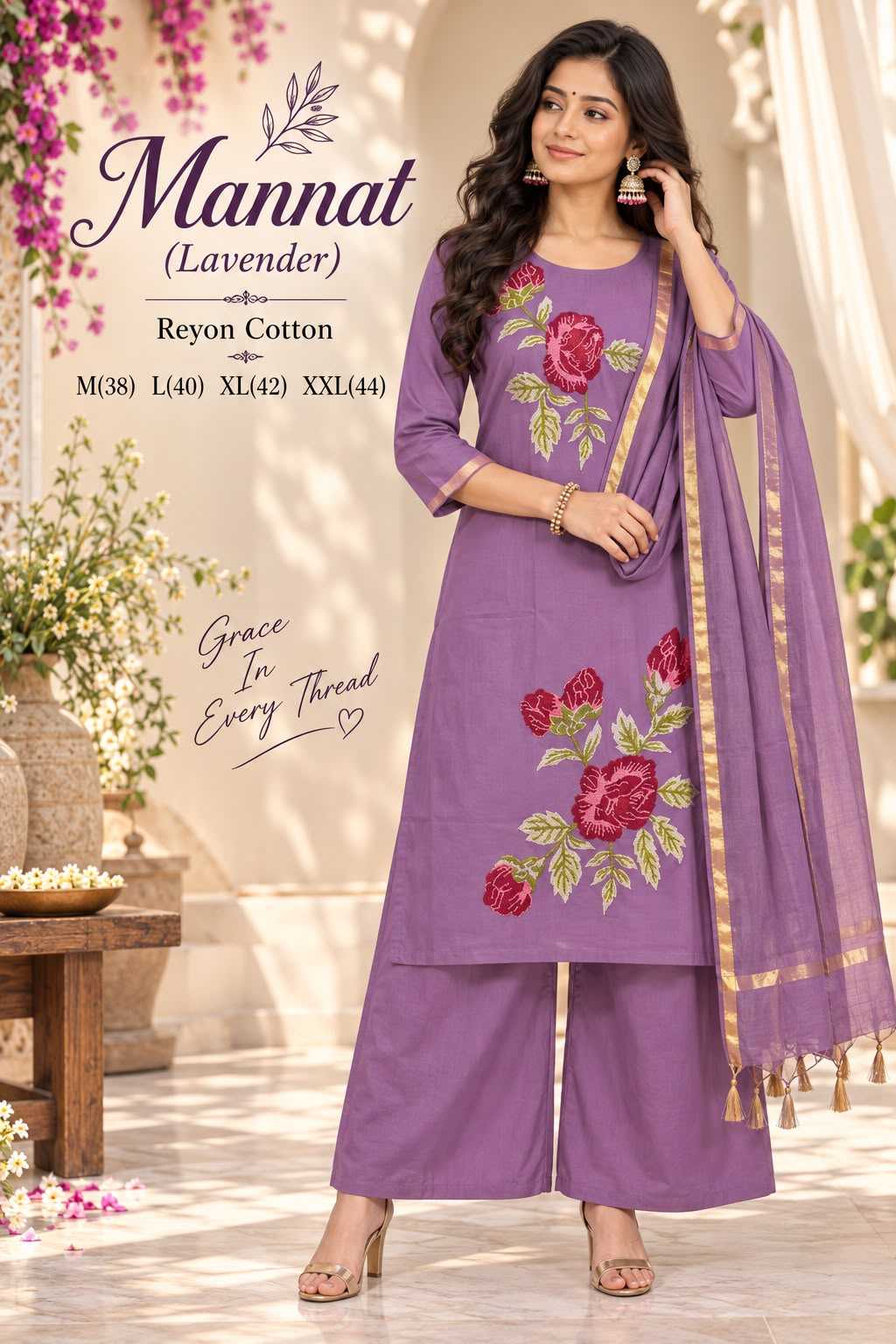 Reyon Cotton Suit