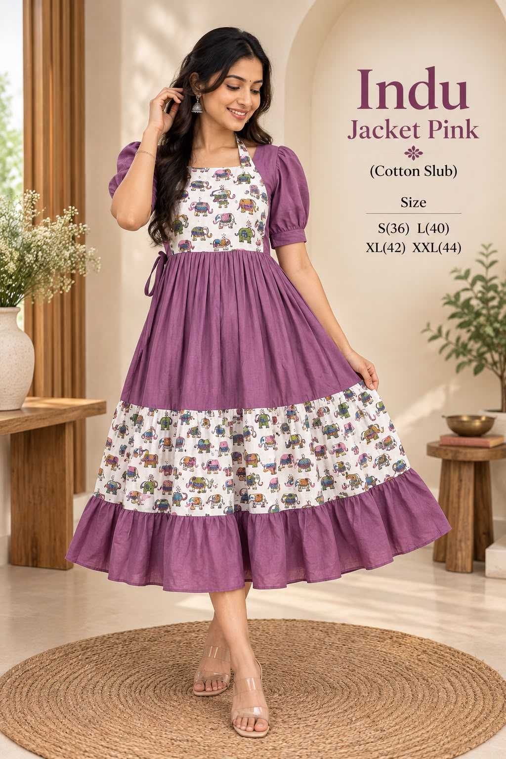 About Slub Silk Casual Dress