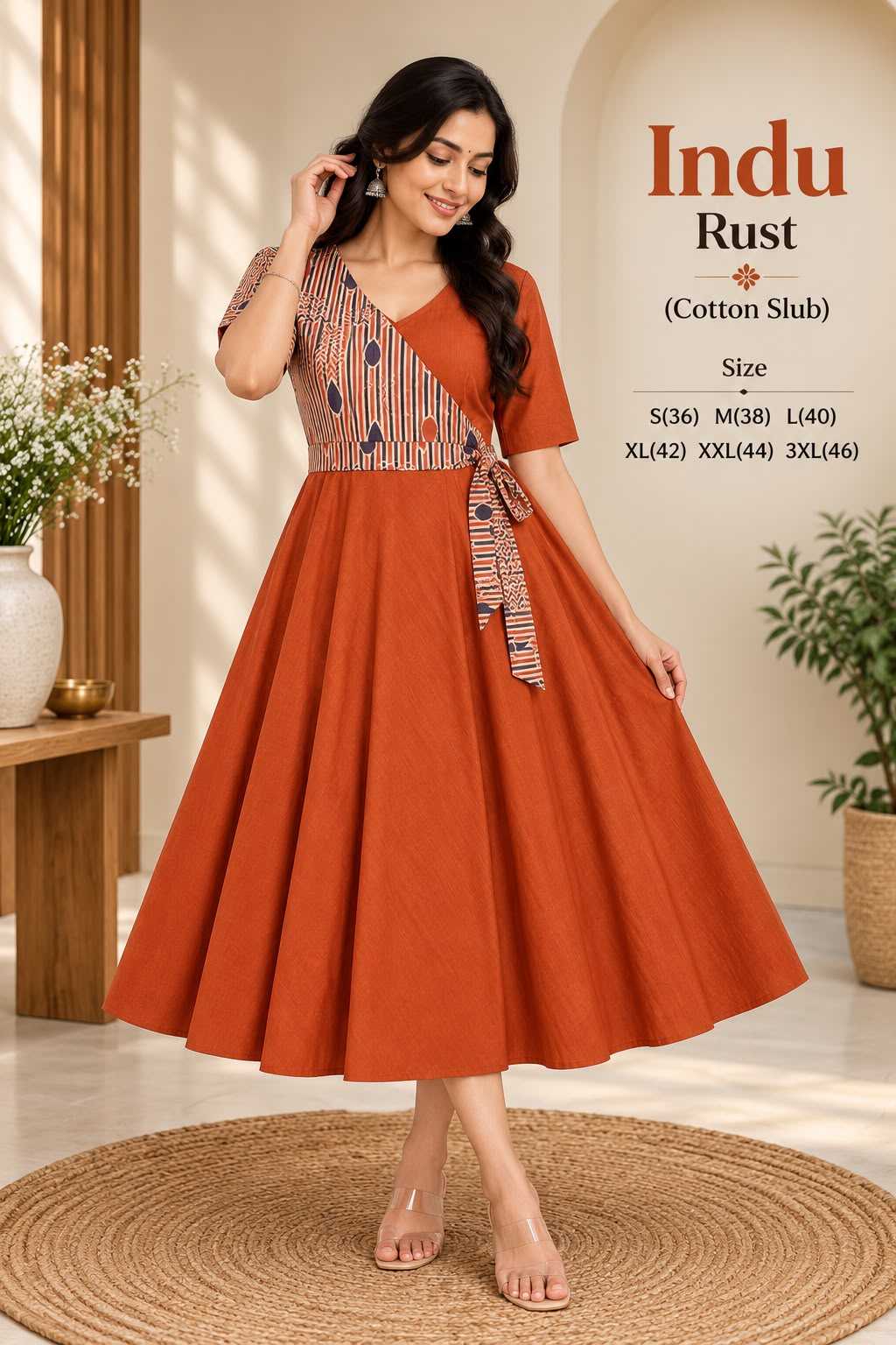 About Slub Silk Casual Dress