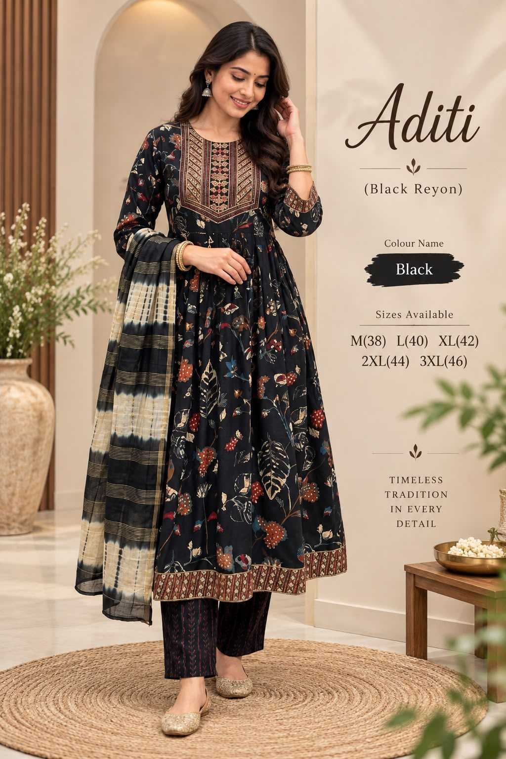 Aditi Reyon Cotton Designer Kurti