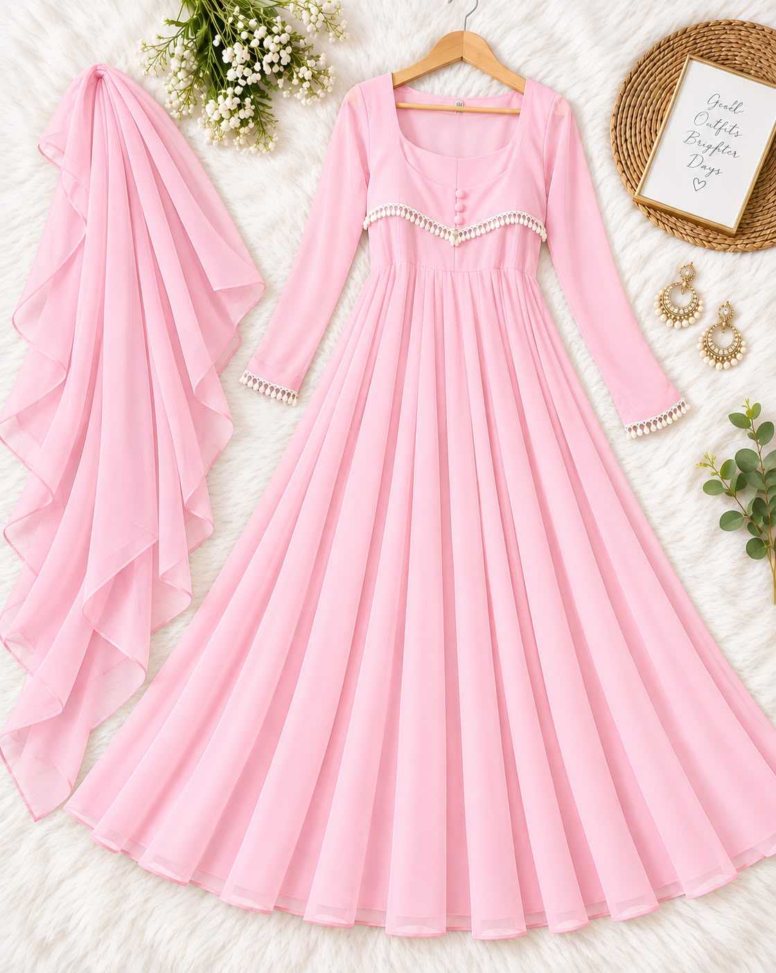 Cinderella Faux Georgette Suit