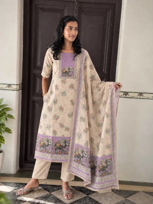 Delicate Linen Party Wear Kurti