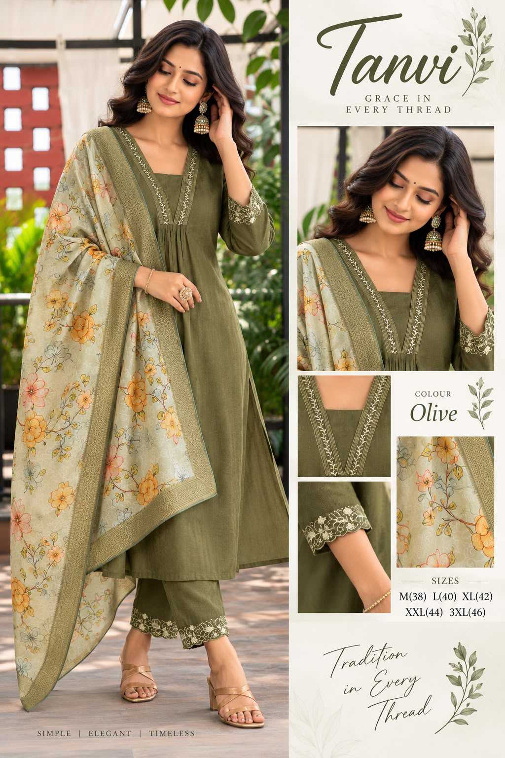 Tanvi Dobby Printed Kurti