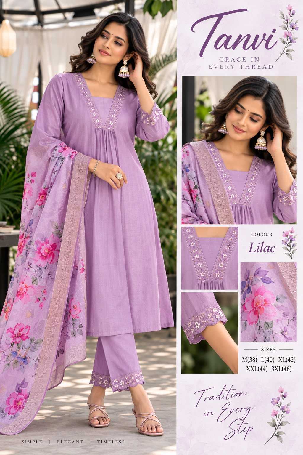 Tanvi Dobby Printed Kurti