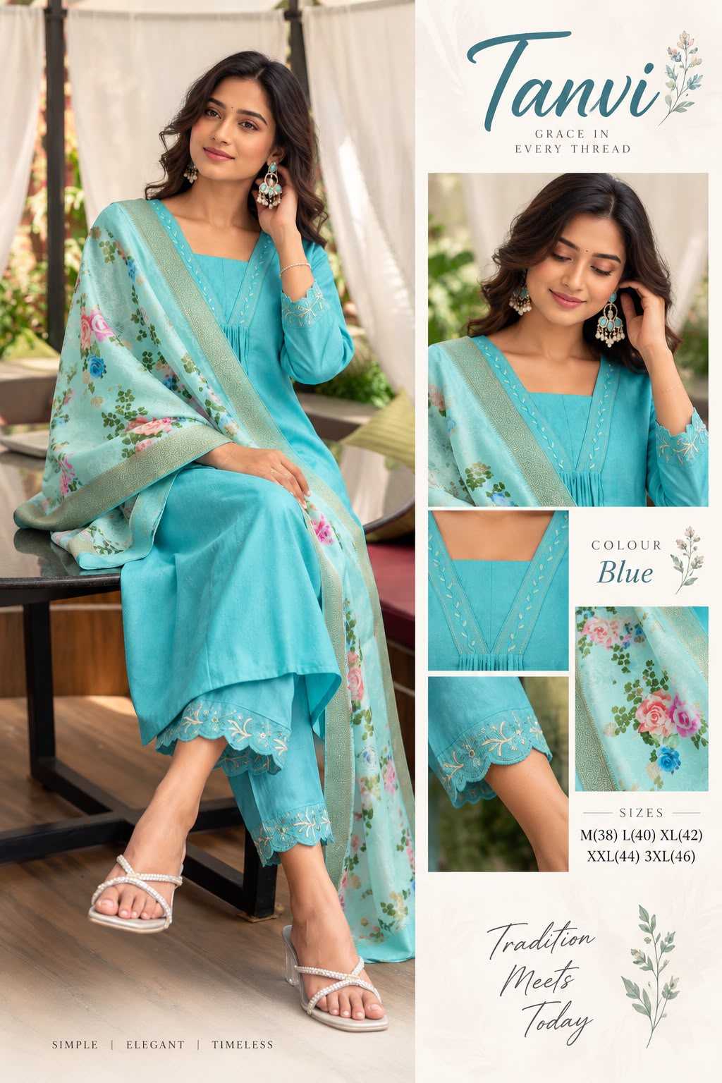 Tanvi Dobby Printed Kurti