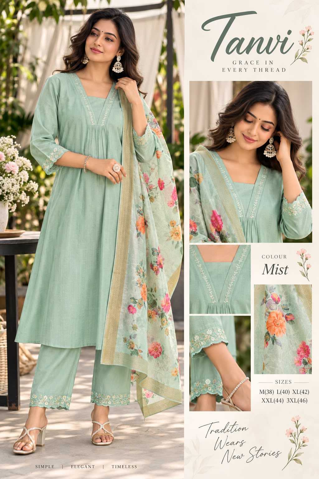 Tanvi Dobby Printed Kurti