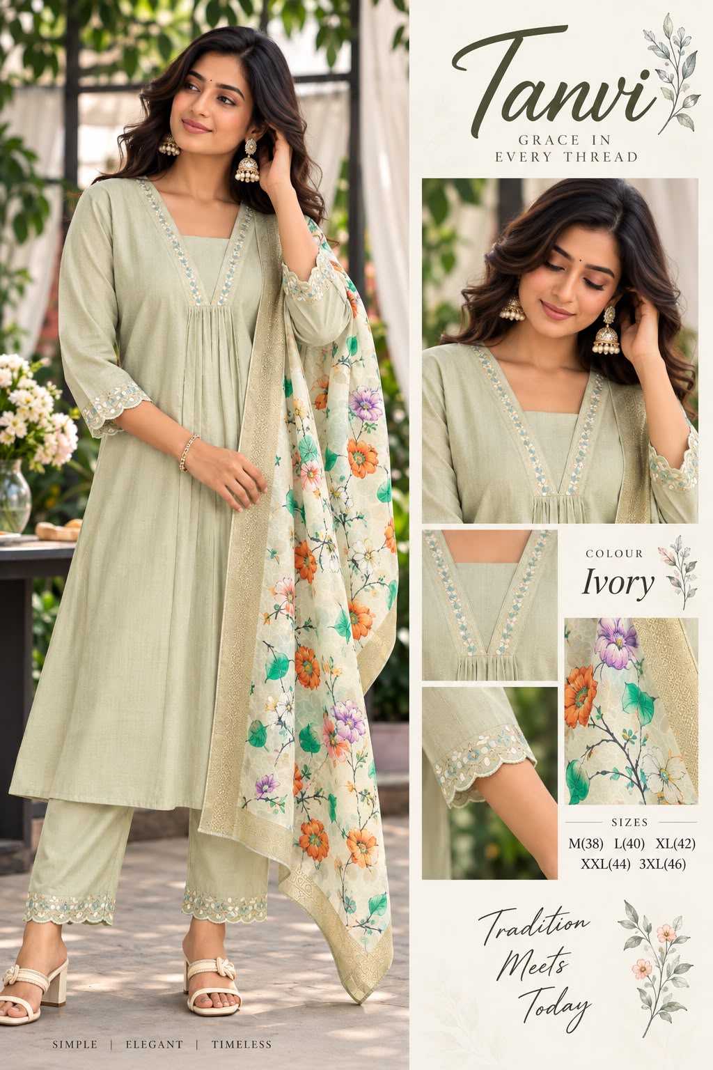 Tanvi Dobby Printed Kurti