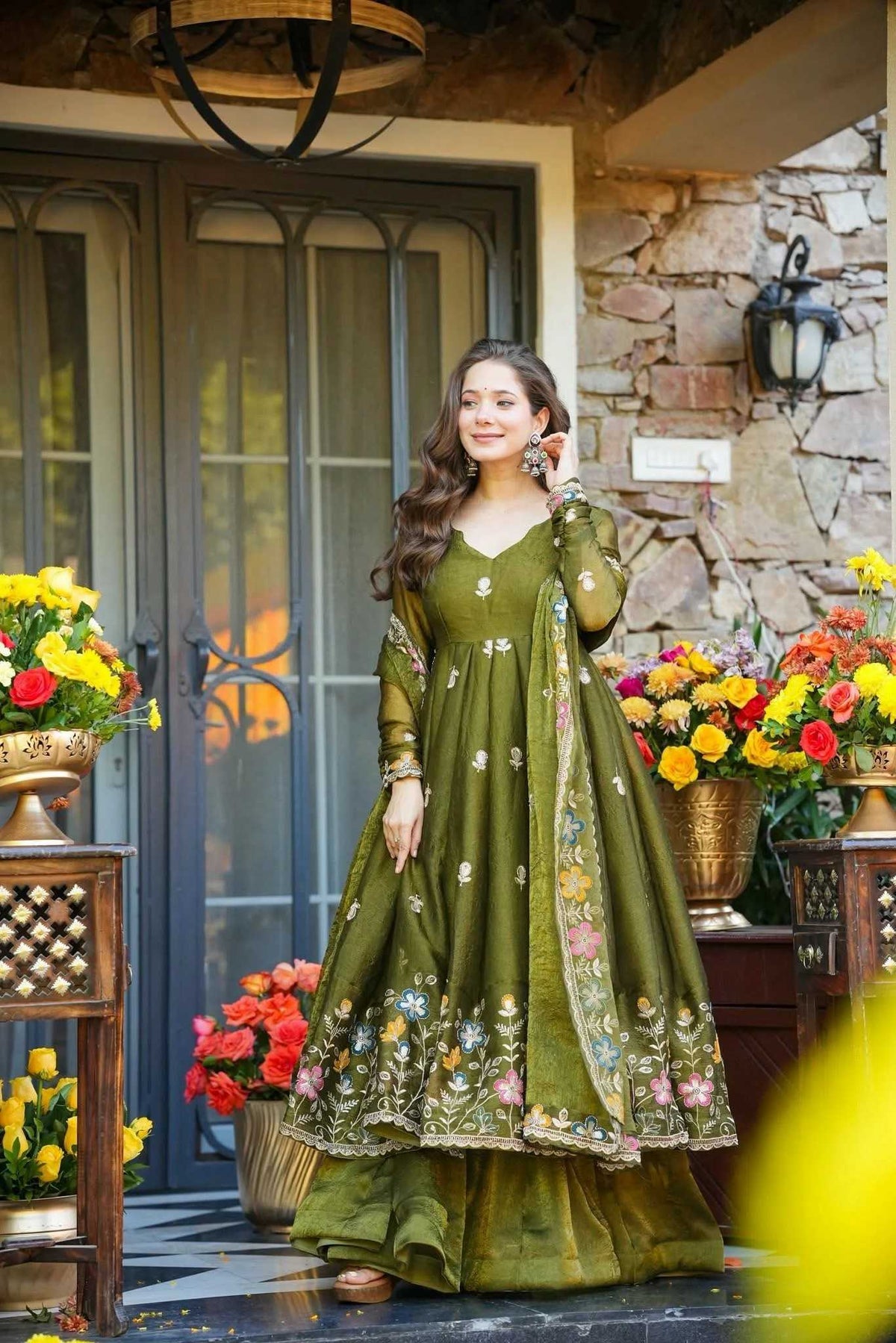 Crush Silk Ladies Suit
