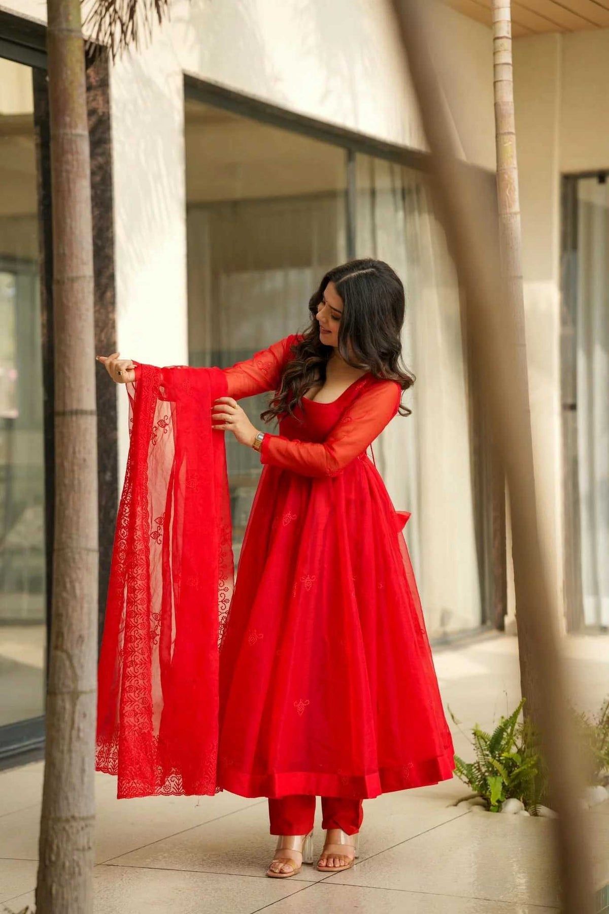 Tabby Silk Anarkali Suit