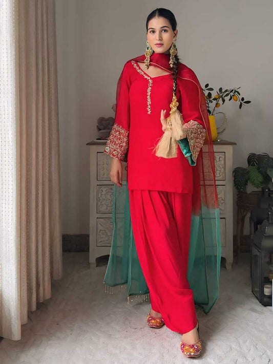 Tabby Silk Party Wear Kurti