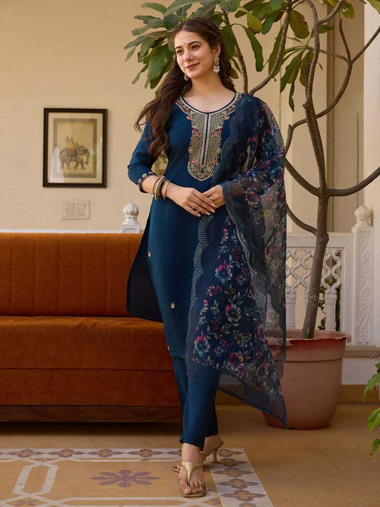 Viscose Chanderi Designer Kurti 21