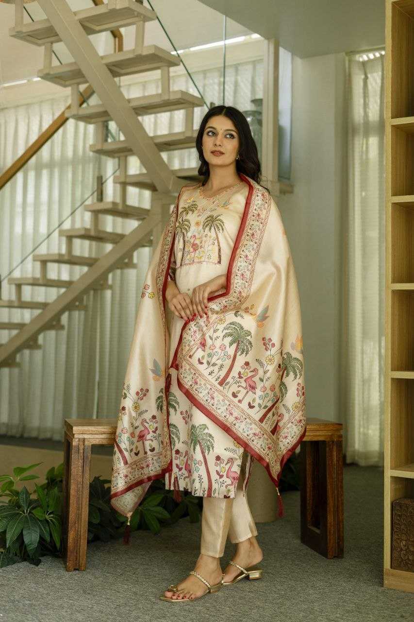 Assam Silk Embroidery Suit 25