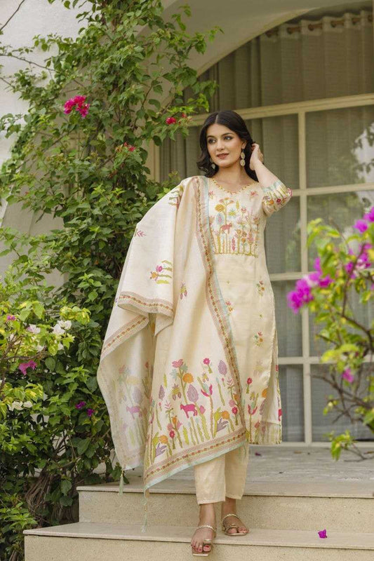 Assam Silk Embroidery Suit 26