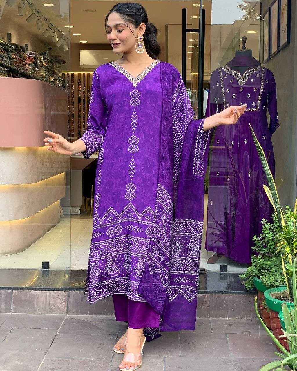 Crepe Ladies Suit