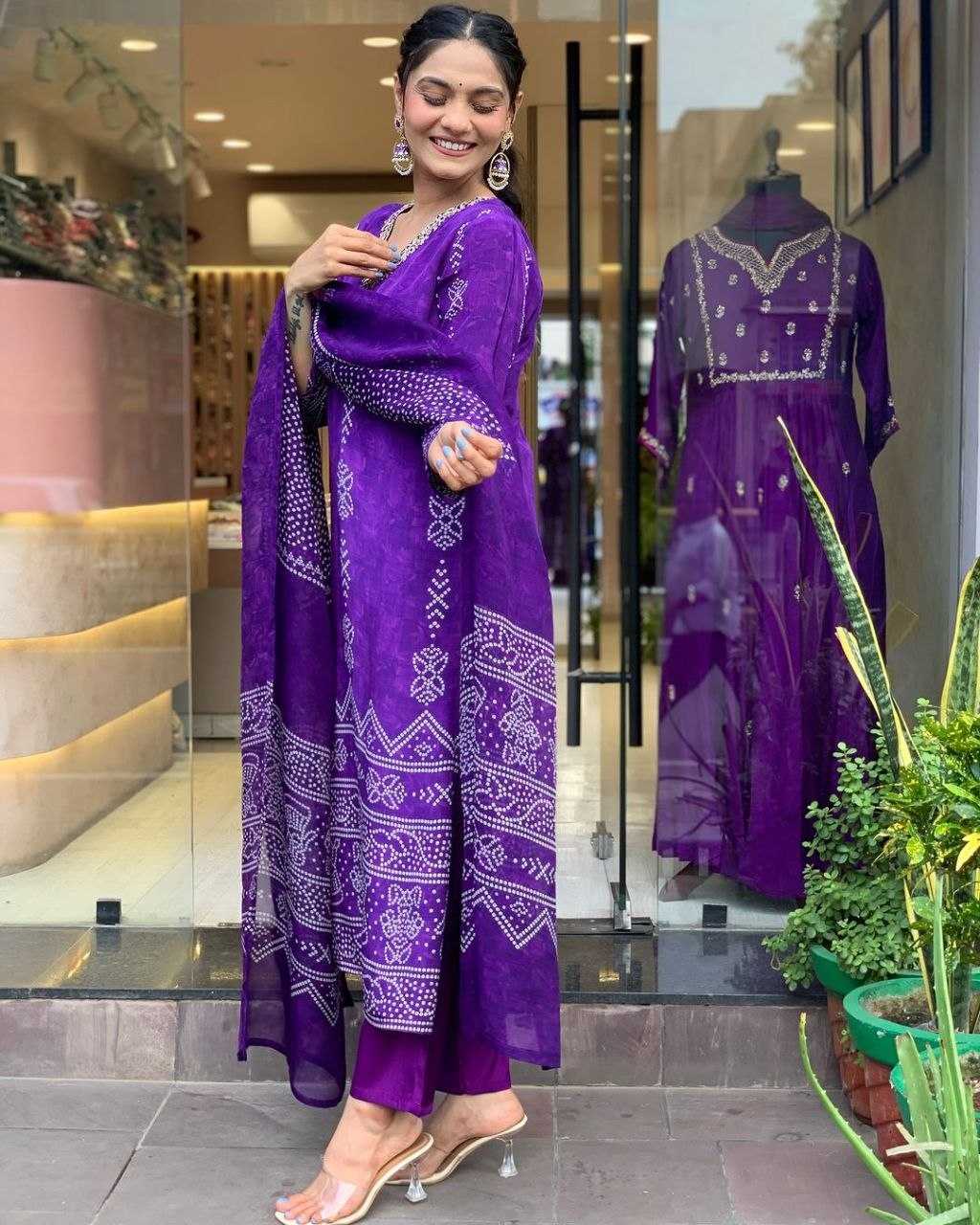 Crepe Ladies Suit