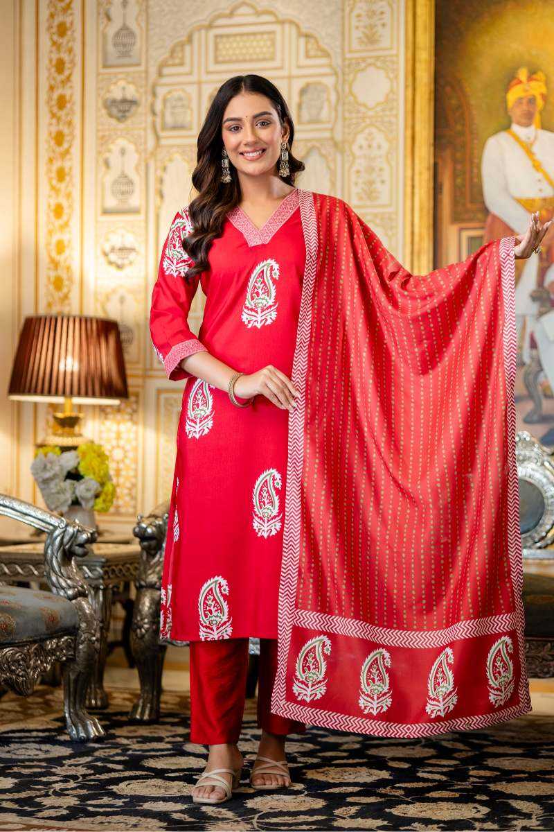 Rayon Designer Kurti in Sky