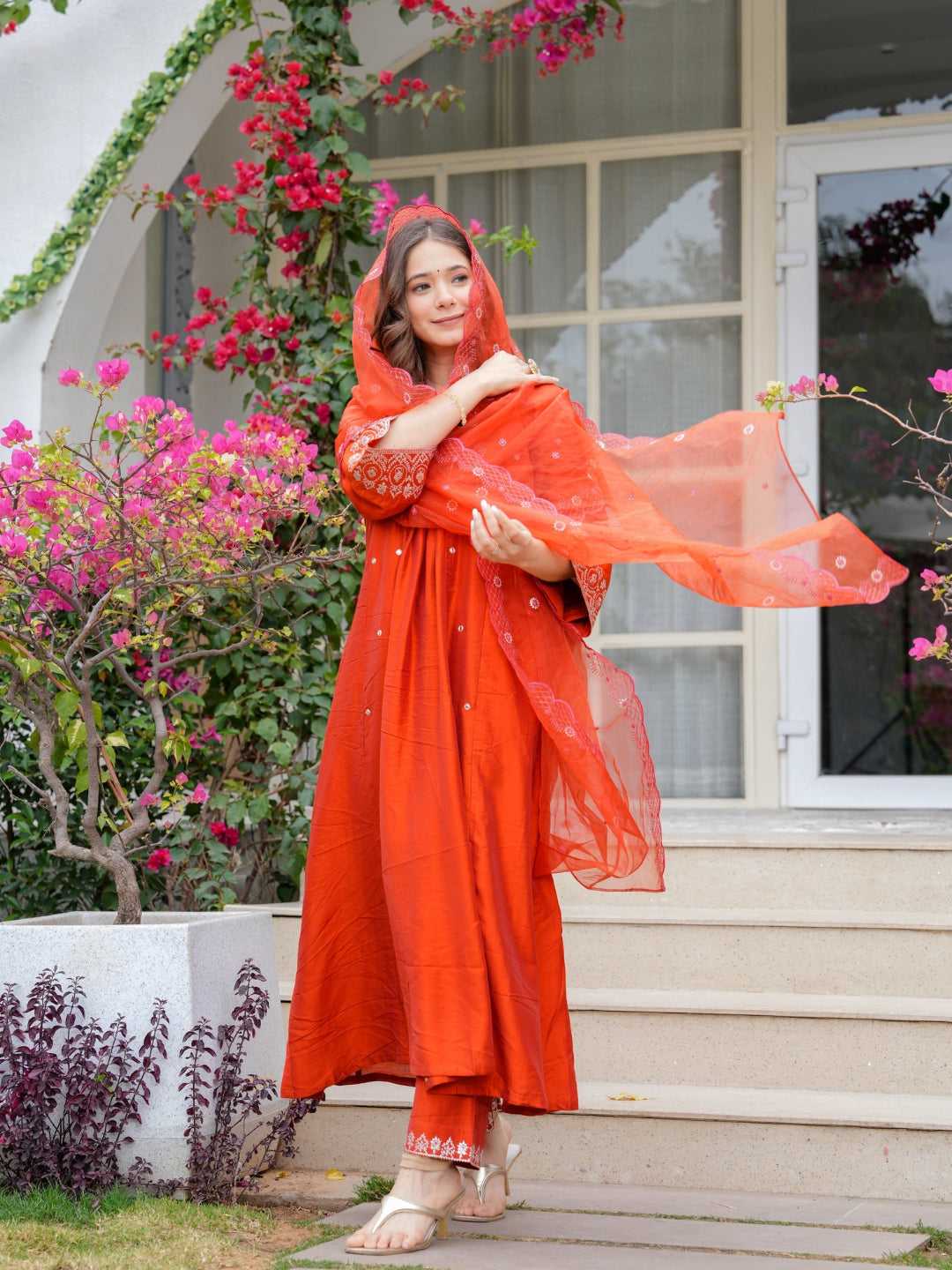 Viscose Chanderi Ladies Suit 637