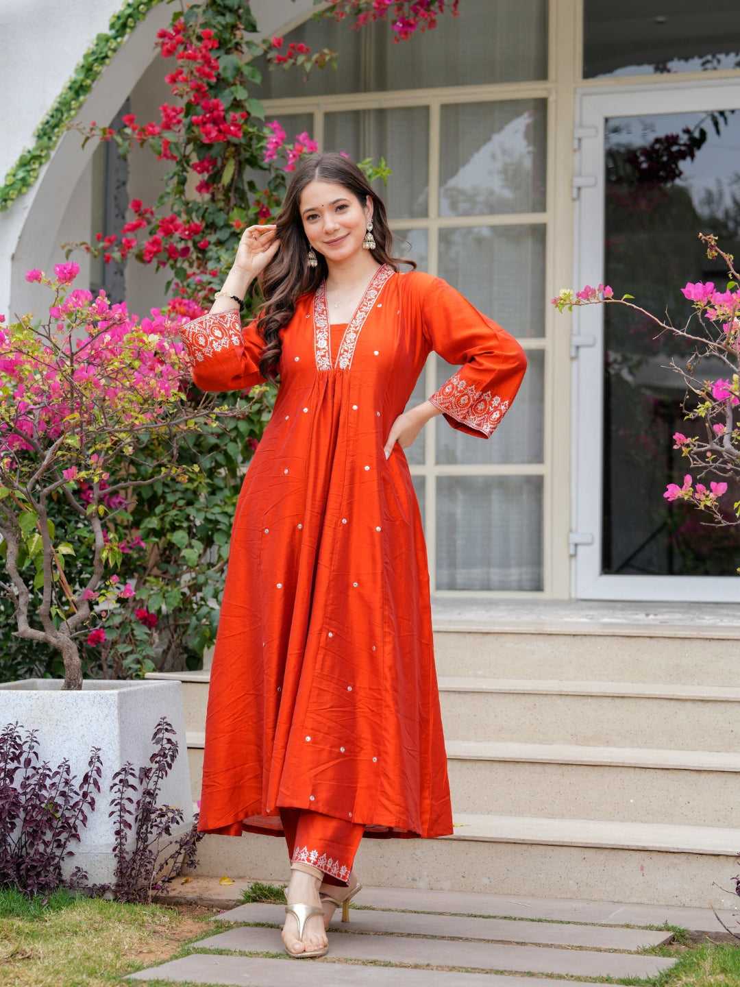 Viscose Chanderi Ladies Suit 637