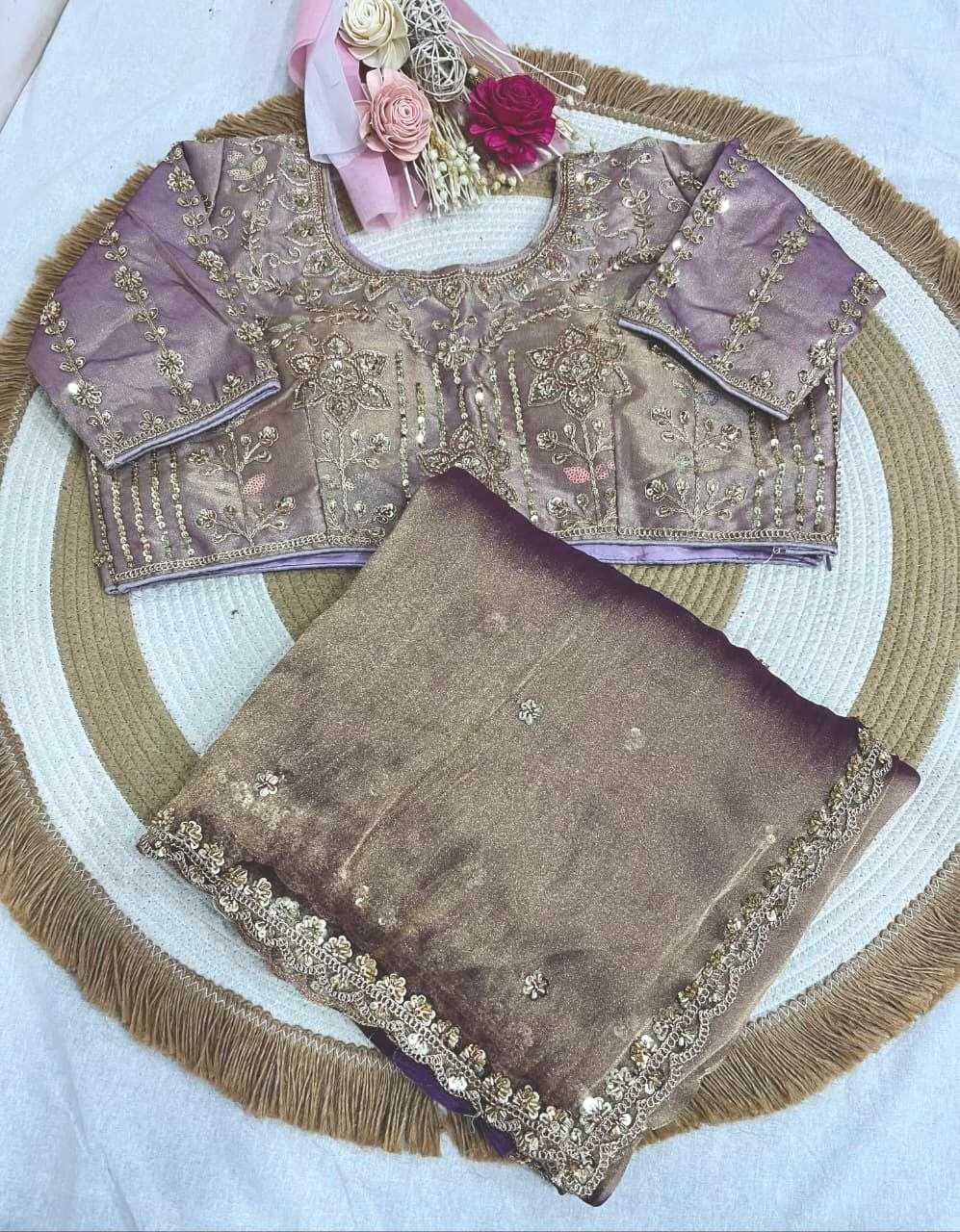 Silk Traditional Saree in Lavender