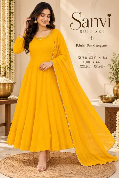 Faux Georgette Suit 166
