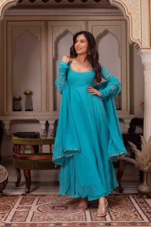 Faux Georgette Printed Suit 167