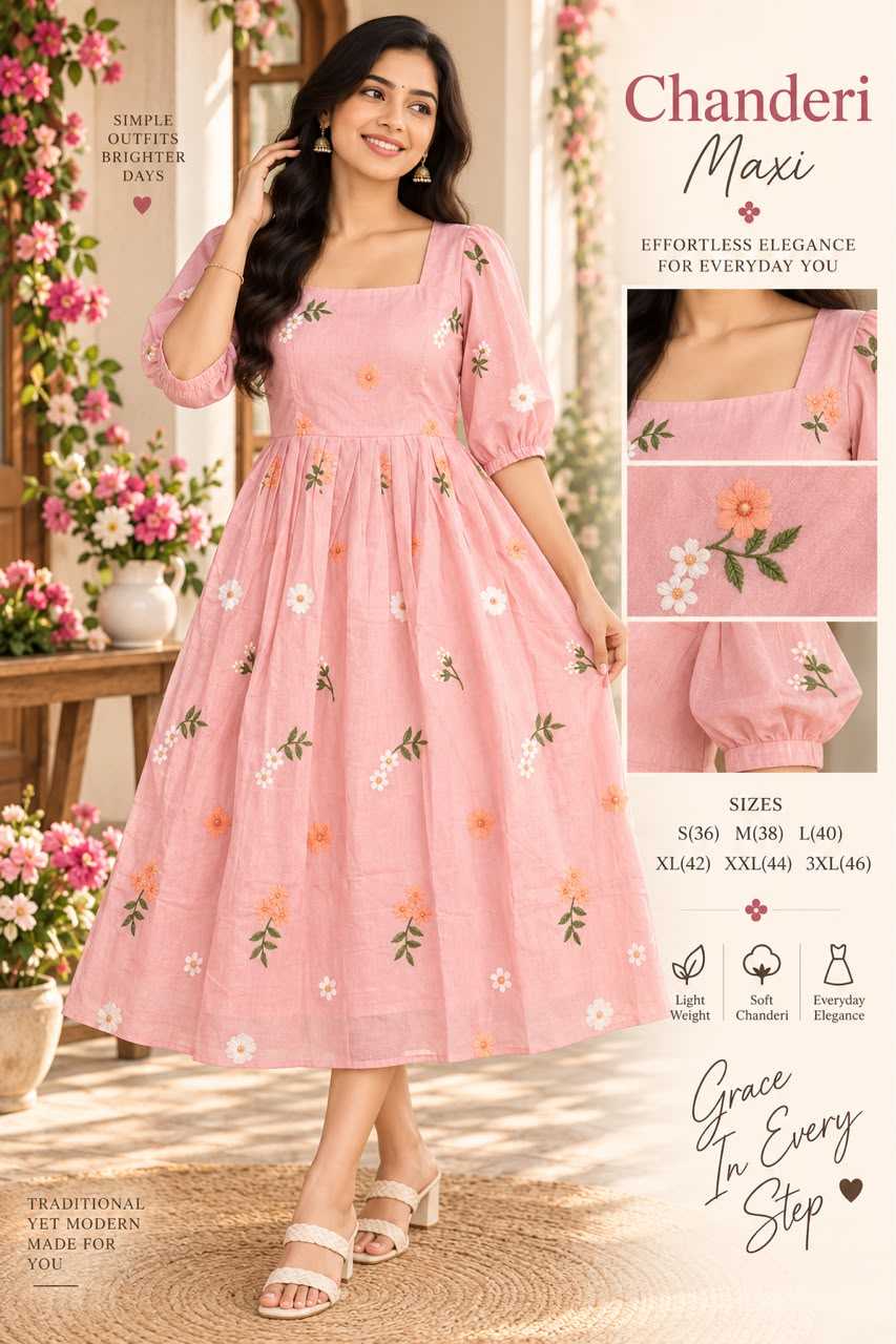 Faux Georgette Printed Gown in Sky Blue
