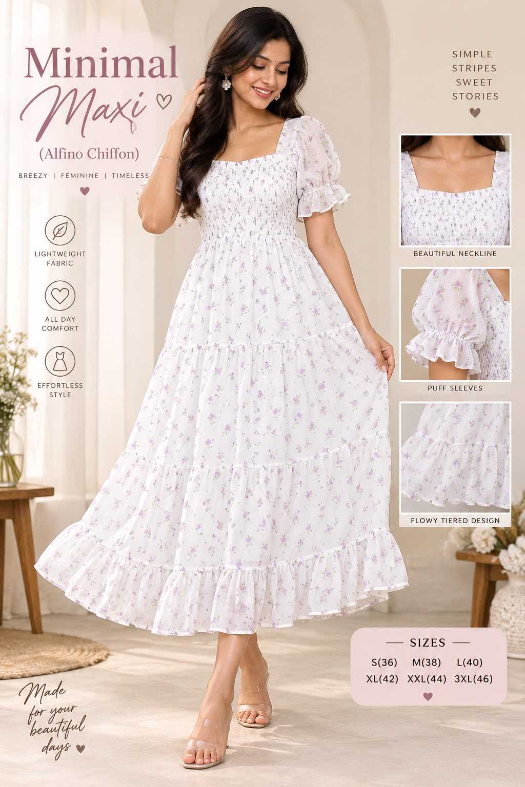Chiffon Maxi Dress 251