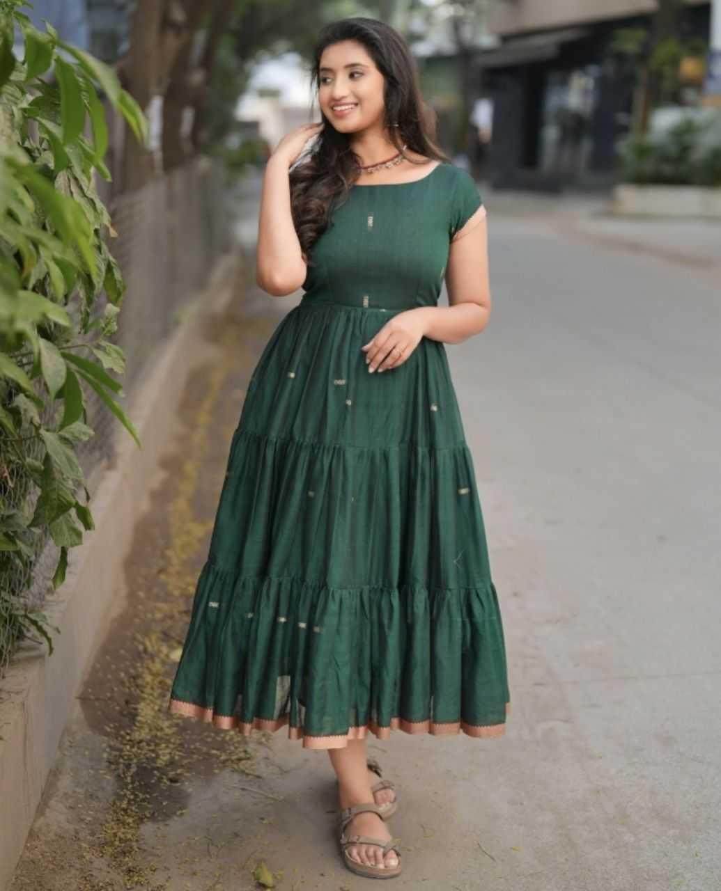 Vichitra Silk Designer Dress