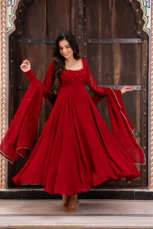 Faux Georgette Palazzo Suit