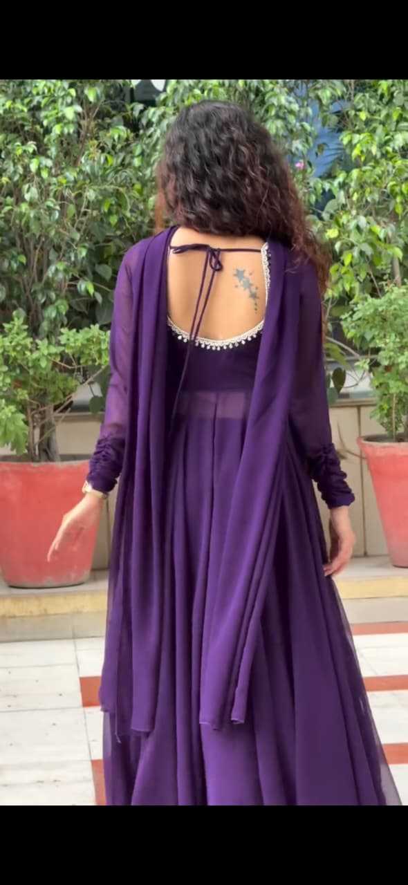 Faux Georgette Palazzo Suit