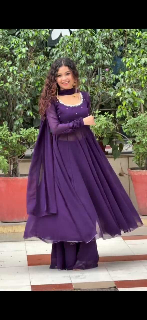 Faux Georgette Palazzo Suit