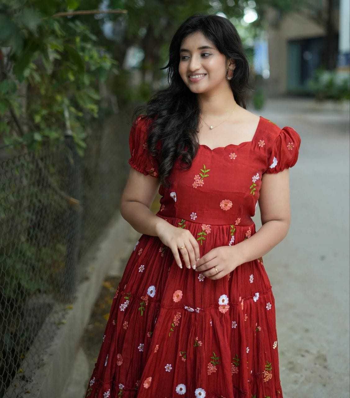 Chanderi Cotton Maxi Dress