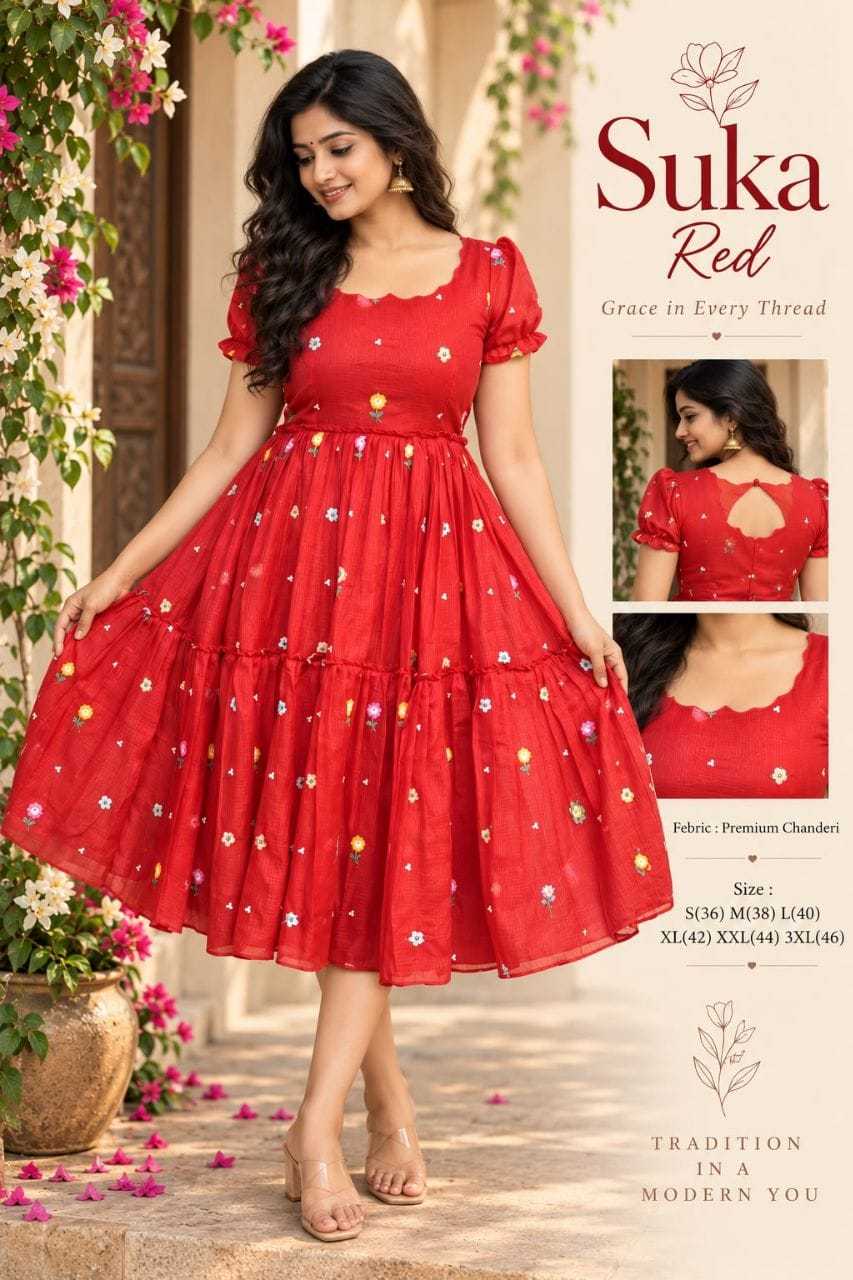 Chanderi Cotton Designer Suit