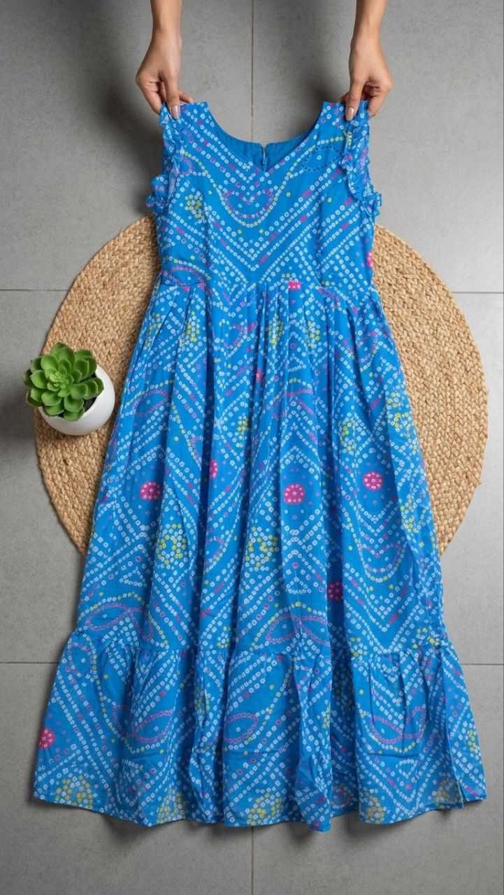 Bandhani Chiffon Designer Dress