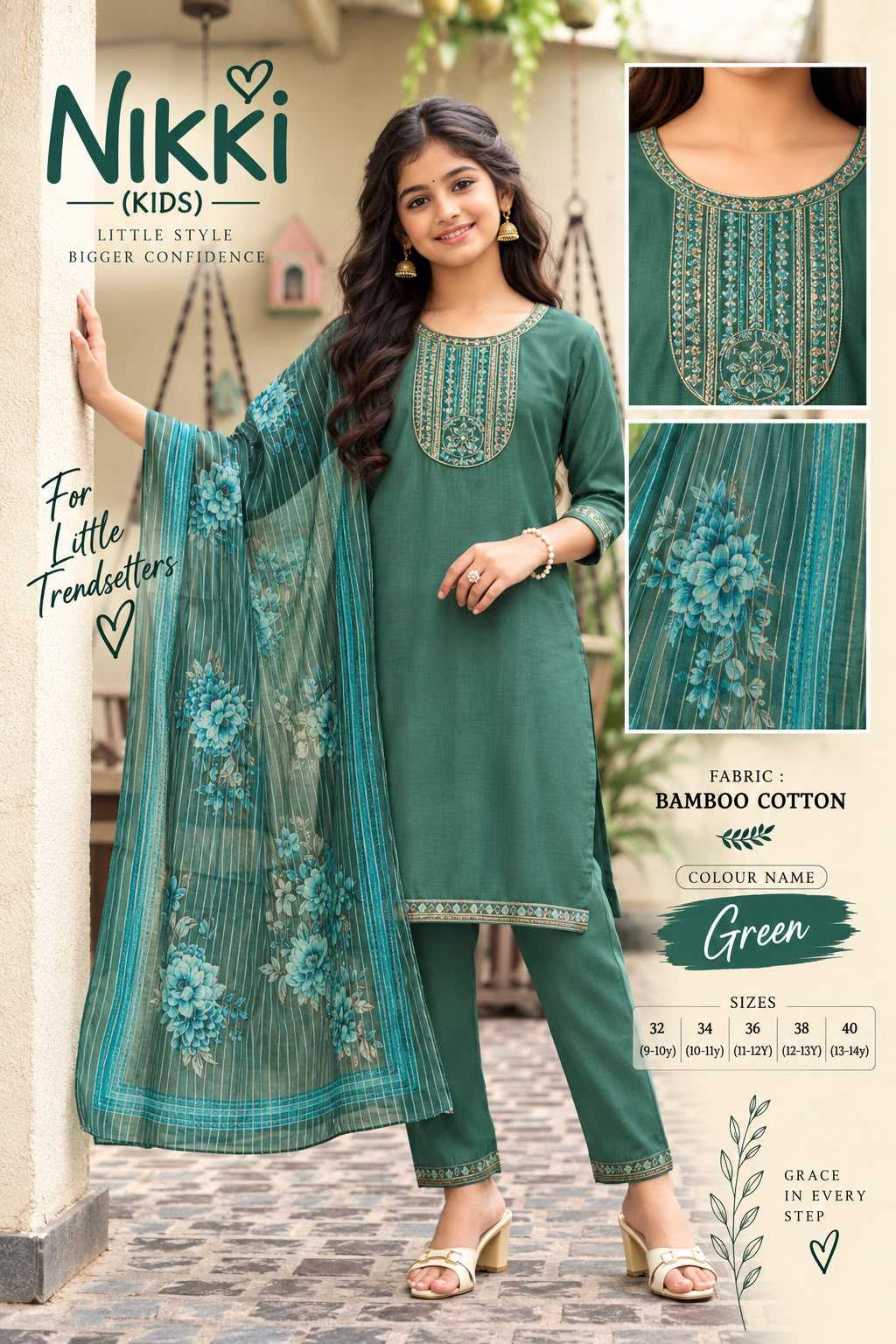 Ethnic Cotton Kids Suit