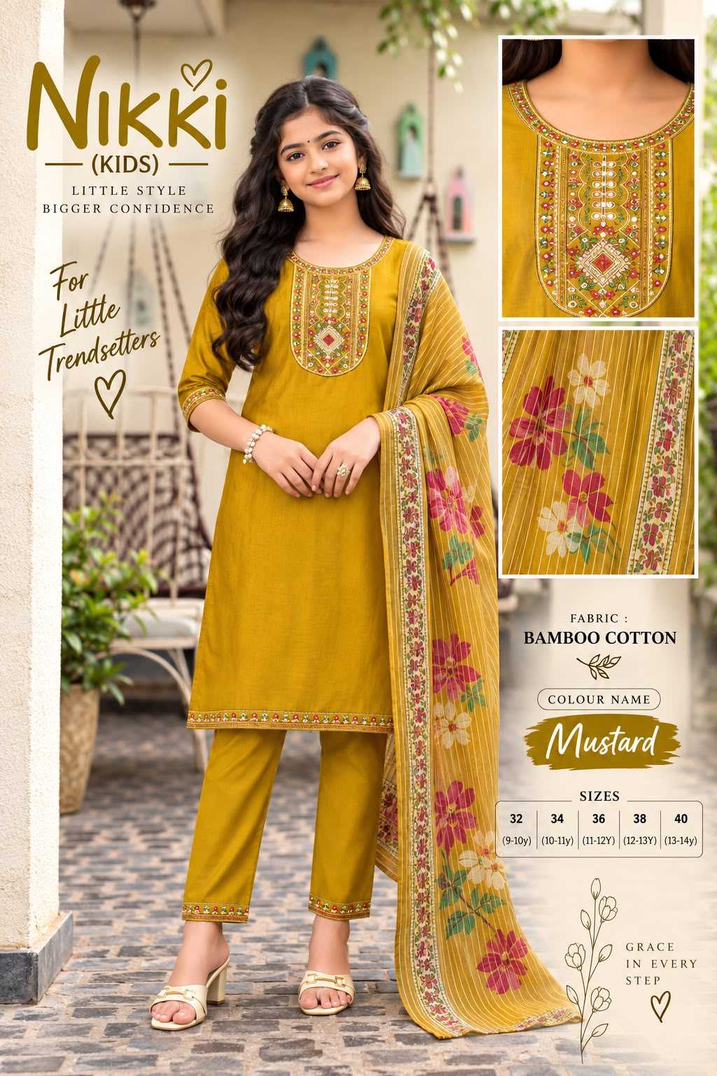 Ethnic Cotton Kids Suit