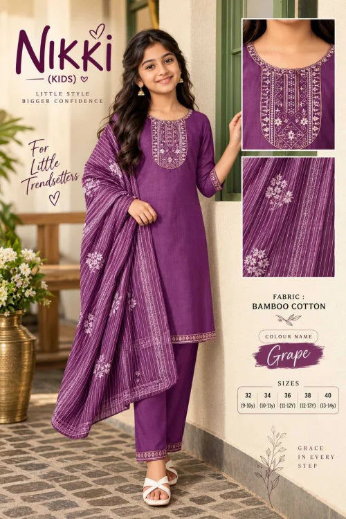 Ethnic Cotton Kids Suit