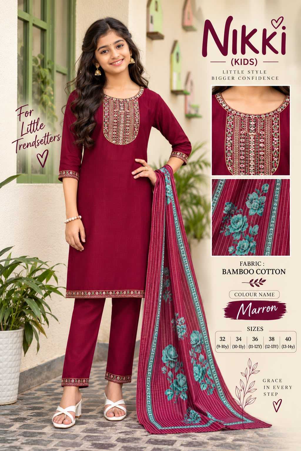 Ethnic Cotton Kids Suit